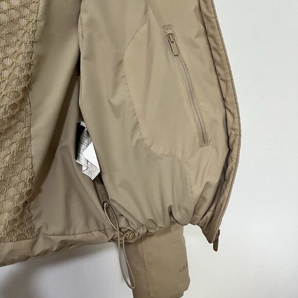 Lululemon Slush Hour Hooded Down Jacket Size 4 Trench Beige Cropped Waterproof - Picture 11 of 14